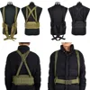 Tactical Removable Wide Waist Padded Belt With Suspender H-shaped Harness Army Combat Battle Molle Belt