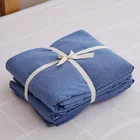 European Blue Luxury Cotton Printed Comforter Bedding Sets For Home