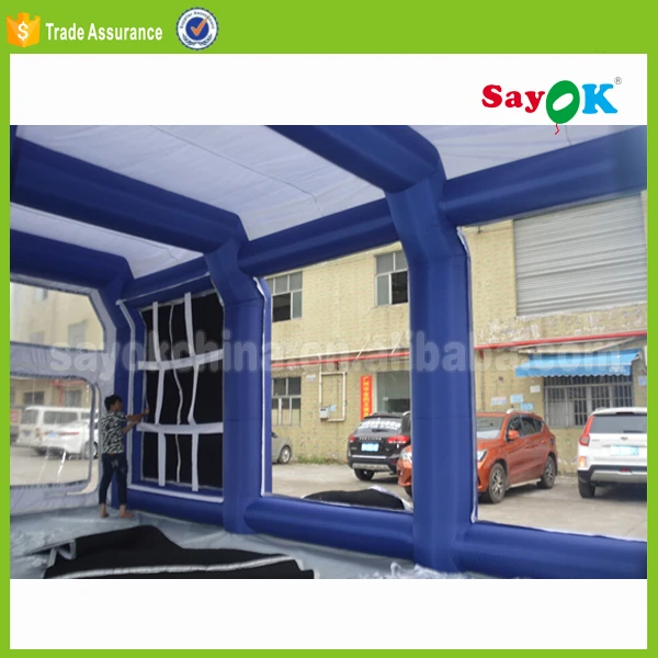 inflatable spray booth