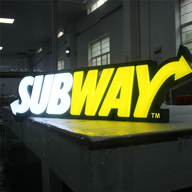 Lighted Backlit Outdoor Acrylic Luminous Big Letters