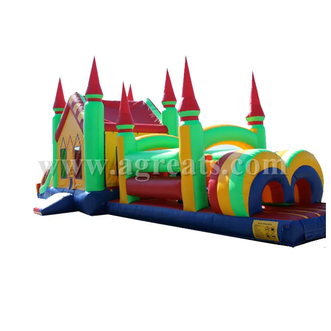 Commercial inflatable obstacle course with holes interactive inflatables G5024