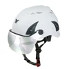 electrical safety helmet with mirror visor/smoked eye shield