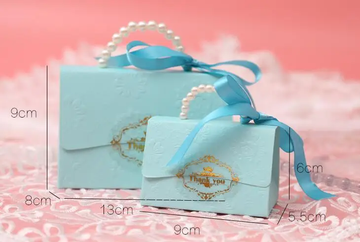 candy box with pearl for baby shower favors wedding party favor