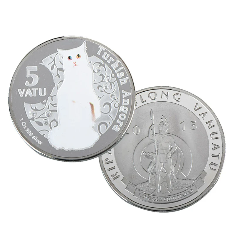Wr 2021 Zinc Alloy Turkish Angora Cat Animal Coin Colored Silver Plated Coin Collection For Free Shipping
Wr 2021 Zinc Alloy Turkish Angora Cat Animal Coin Colored Silver Plated Coin Collection For Free Shipping