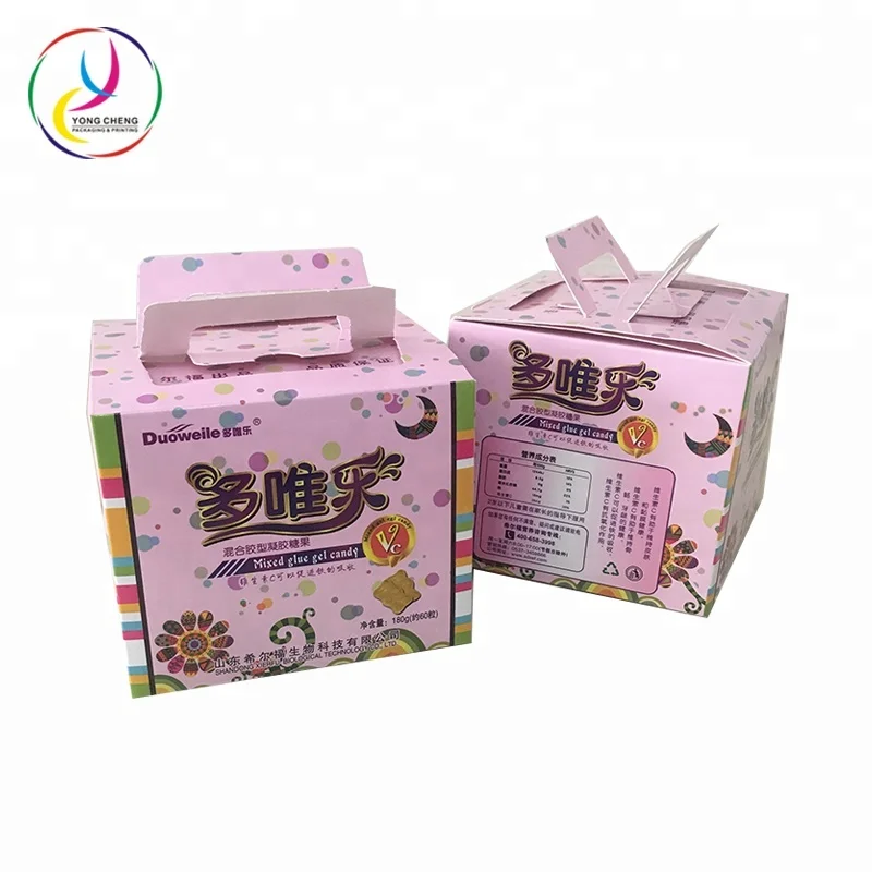 New coming cake box with compartments cardboard packaging