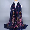 Print small flower designer cotton voile shawls headband multicolor popular hijab malaysia muslim long scarves/scarf