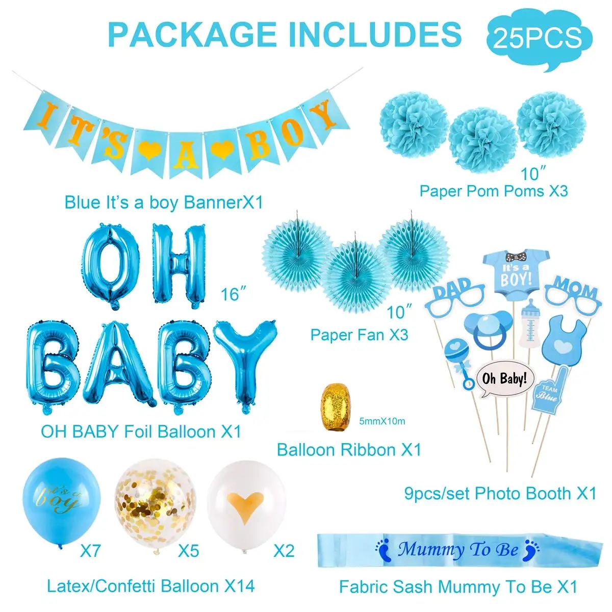 baby shower blue boyit is a boy banner for baby shower 1st