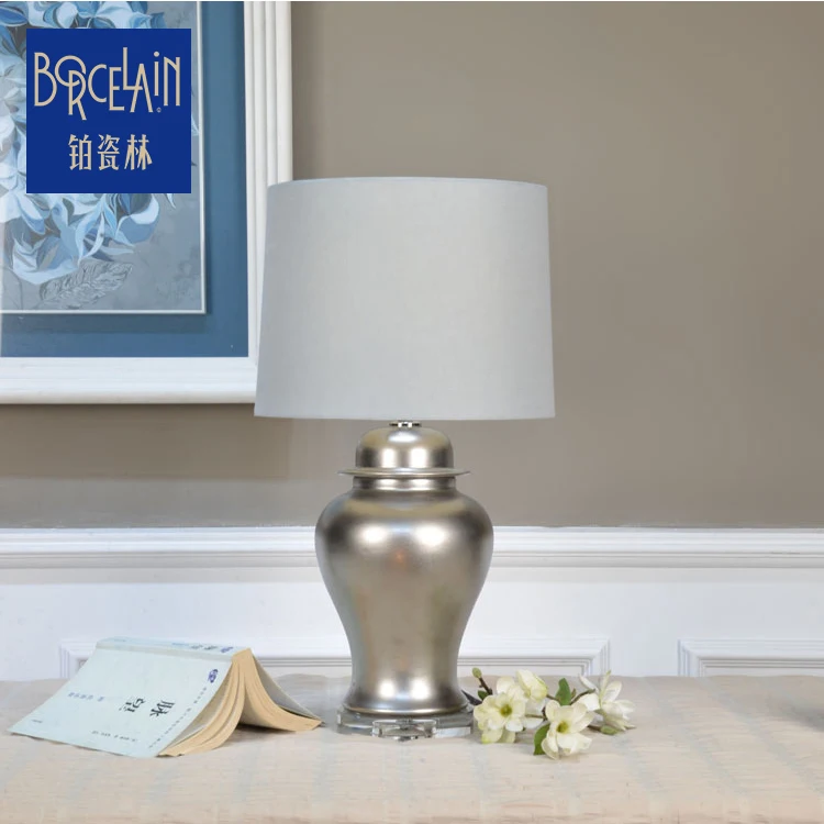 Wholesale luxury oriental table reading desk porcelain ceramic lamp, modern lamps for home decorative