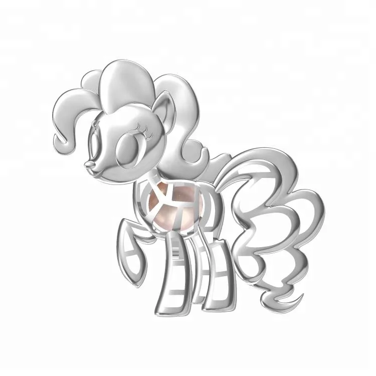 Pony Horse pearl pendant cage 925 sterling silver oyster cage cartoon charm hollow pearl jewelry DIY
Pony Horse pearl pendant cage 925 sterling silver oyster cage cartoon charm hollow pearl jewelry DIY