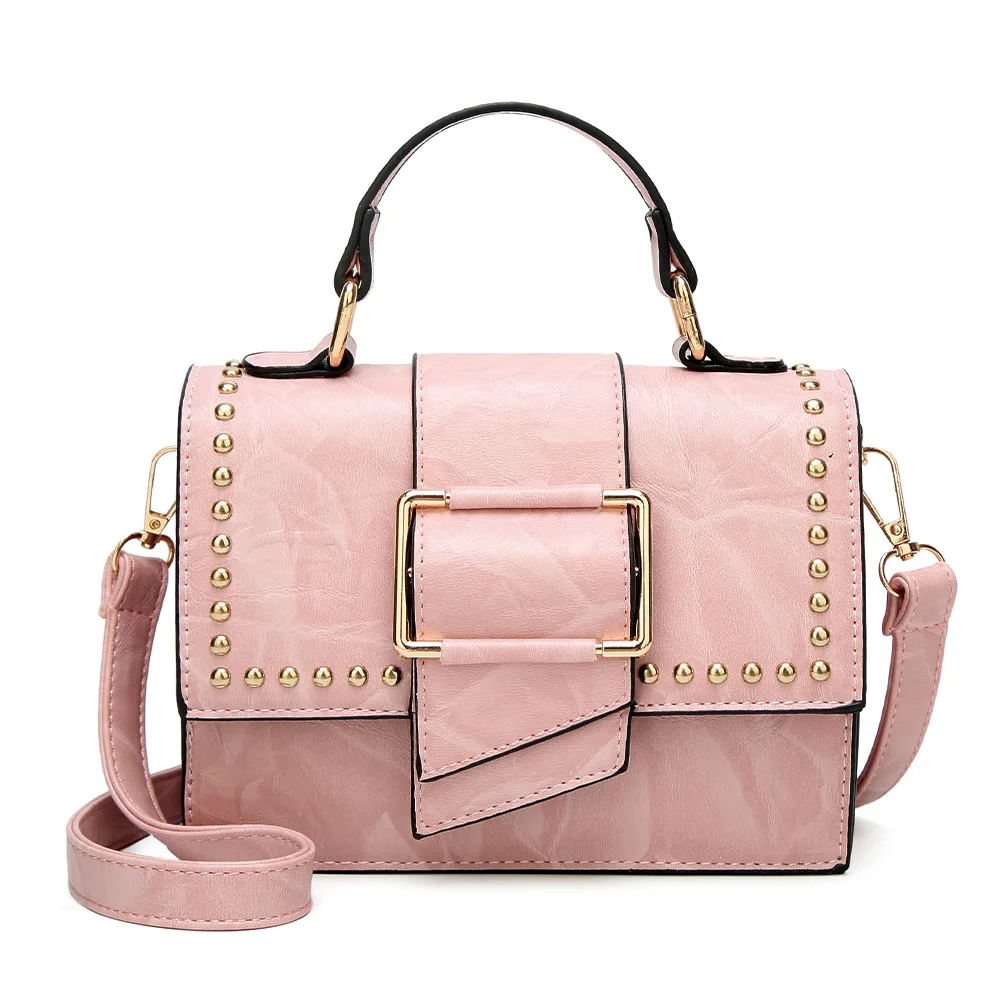European style leather style leather style lock matching shoulder rivet bag, Picture
European style leather style leather style lock matching shoulder rivet bag, Picture