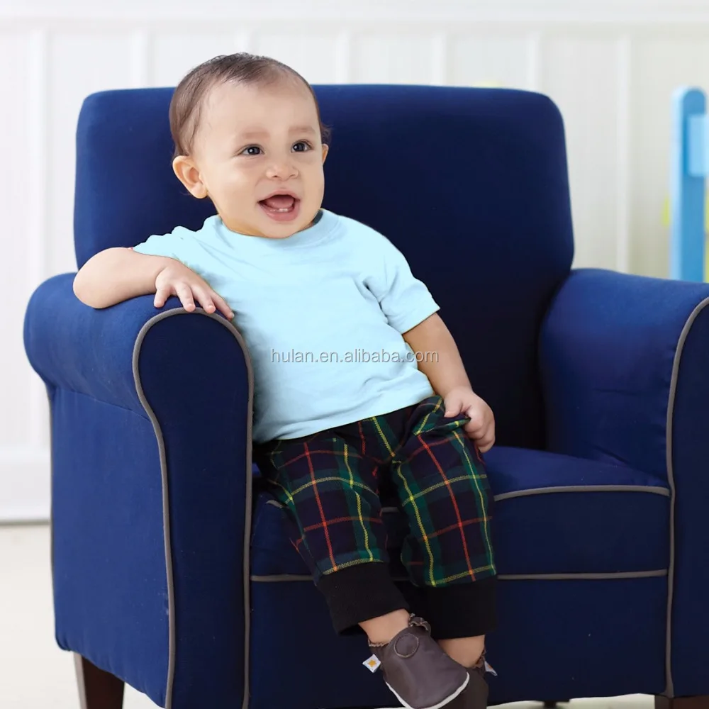 2016 latest comed cotton roll neck plain children t shirt