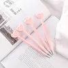 Office School Supplier Refill Promotion Gel Pen Best Gel Pens Cute Heart Shape Glitter Gel Pen AD1758