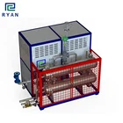 10-1400KW electric thermal transfer oil heater 320 degrees for heating oil tank with cooling unit