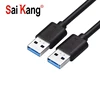 SaiKang bulk all in one debug metal data charger android phone computer notebook fast charging male male black usb cable 3.0