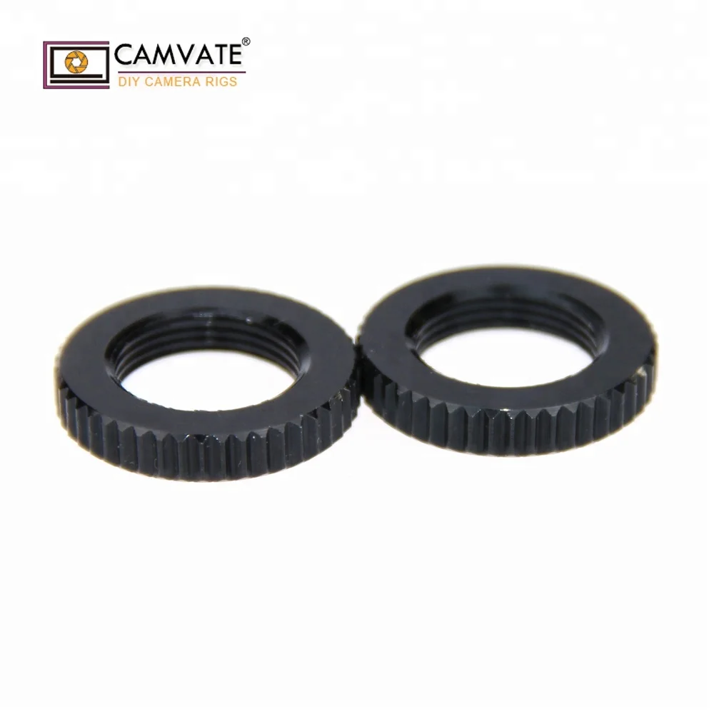 CAMVATE 2x 5/8-27 Dual Lock Nuts for 5/8" 1/4" Cold Hot Shoe Adapter Screw Mic Mount, Black
CAMVATE 2x 5/8-27 Dual Lock Nuts for 5/8" 1/4" Cold Hot Shoe Adapter Screw Mic Mount, Black