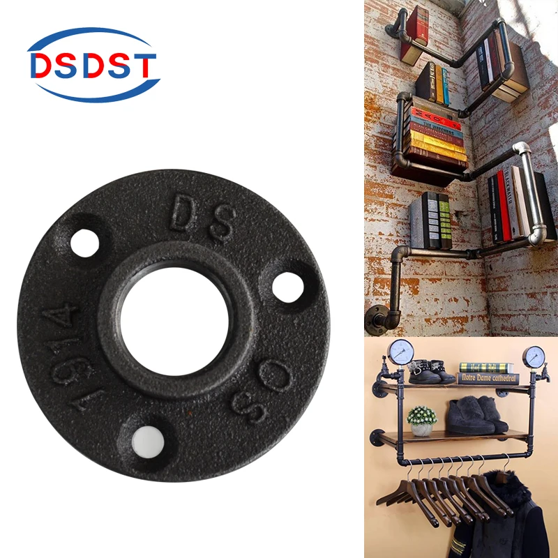 Iron Cast Malleable Floor Flanges Three Holes Dn15 Fitting For 1 2