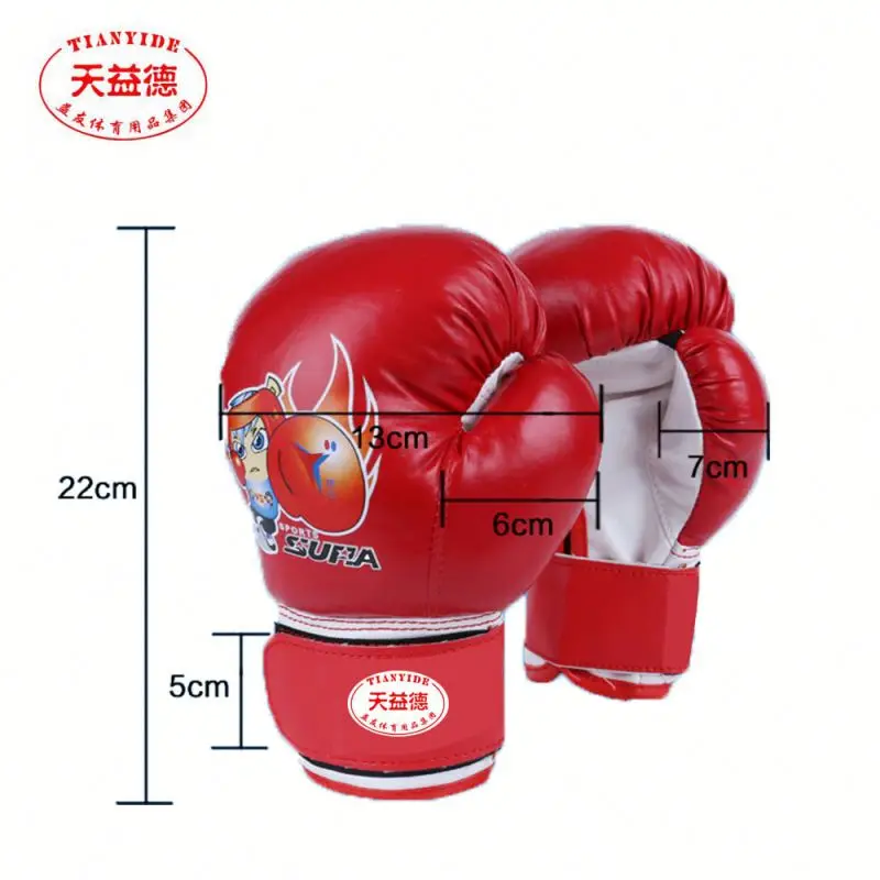 China el suministro profesional barato ganar guantes de boxeo