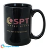 1015 El Grande 15ounce glossy custom ceramic black coffee mug