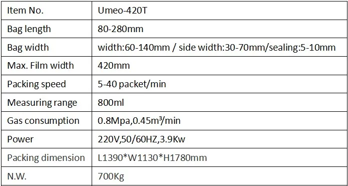 UMEOPACK after-sales services provided automatic 1kg automatic small sachets stand up bag coffee powder packing machine price