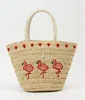 hot sale fashion ladies tote straw bag wholesale summer beach embroidery moroccan straw bag