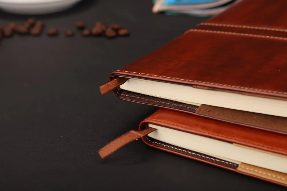nb leather notebook and diary,classical notebook with pen