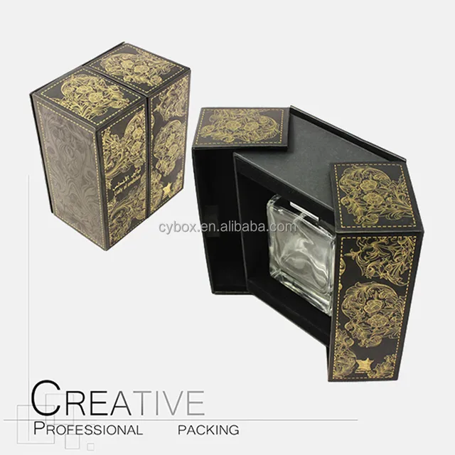 custom made creative cardboard square perfume gift box