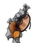 ABPF Custom Headwear Floral Sinamay Fascinator Round Base Wedding Hats