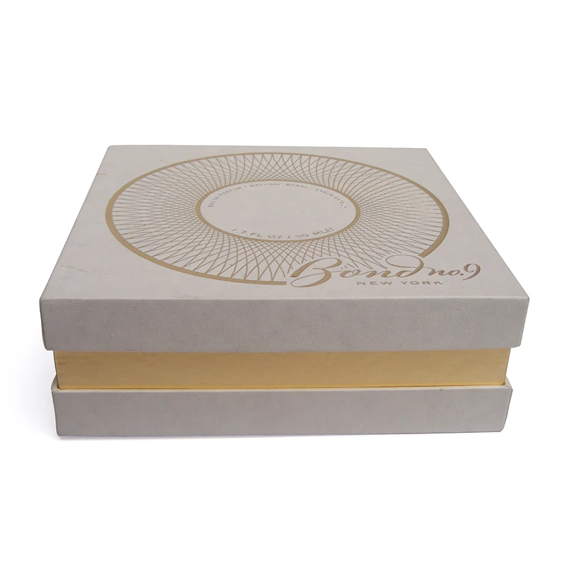 custom logo white rigid paper gift box for perfume bottle with