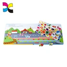 Factory Wholesales Printed Child Story Cardboard Book With Lovely Stickers