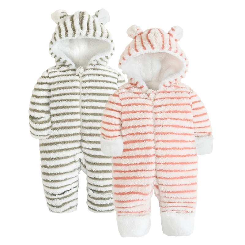 New Baby Winter Rompers Bear style baby stripe coral fleece Hoodies Jumpsuit Infant romper newborn toddle clothing, As picture
New Baby Winter Rompers Bear style baby stripe coral fleece Hoodies Jumpsuit Infant romper newborn toddle clothing, As picture