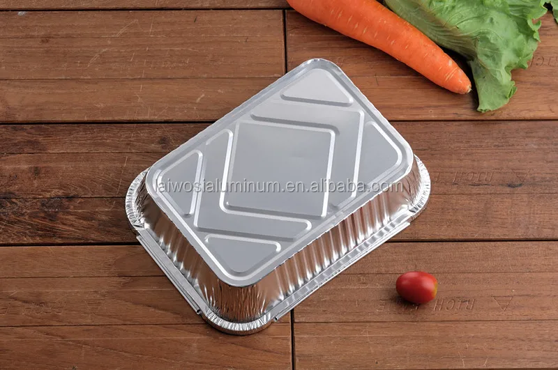 Aluminium foil chicken grill lunch box alumunium food packaging container