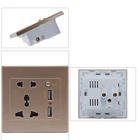 Electric Wholesale New Design USB Universal Electric Switch Wall Power Socket