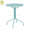 Cheap price wholesale modern round outdoor steel mesh industrial metal table
