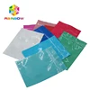 Offer colorful printing Aluminum foil Zipper cosmetic makeup pouch with one side foil and one side clear
