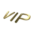 Modern custom durable brushed brass 3d metal letters for doorplate