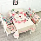 Custom wholesale digital printing family table cloth tovaglia