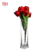 Heart shaped leadfree crystal high quality customized glass vase popular model clear transparent
