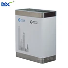 In stock stainless steel 2 compartments segregated classification waste bin for airport