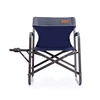 hot sell picnic fishing hiking camping BBQ aluminum metal outdoor folding chair with a side table