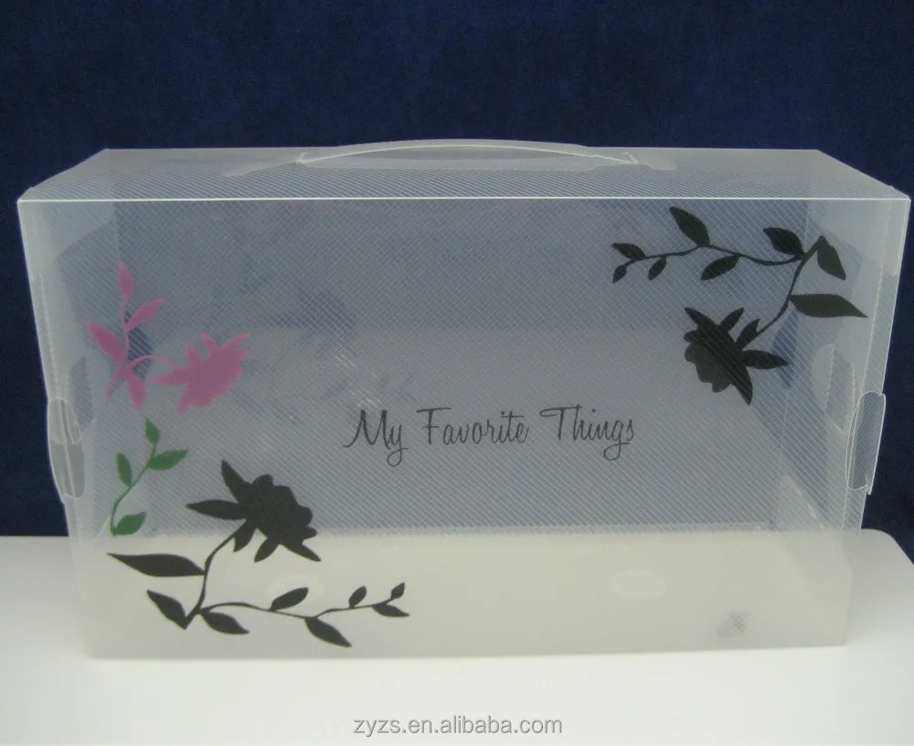 large big clear twill pvc pp pet plastic packaging box with