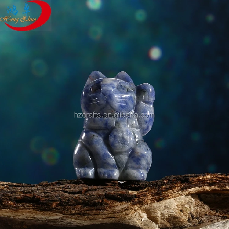 wholesale healing white jade stone hand carved animal