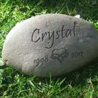 Natural decorative engraved word pebbles zen garden stones