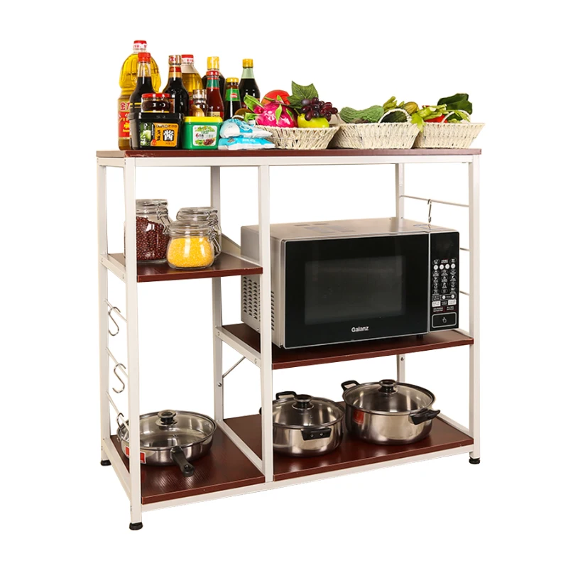 Stainless Steel Kitchen Shelf Microwave Oven Stand Kitchen Accessories Storage Rack