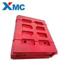High grade 22% manganese fixed/swing jaw plates for Pegson 1165 jaw crusher