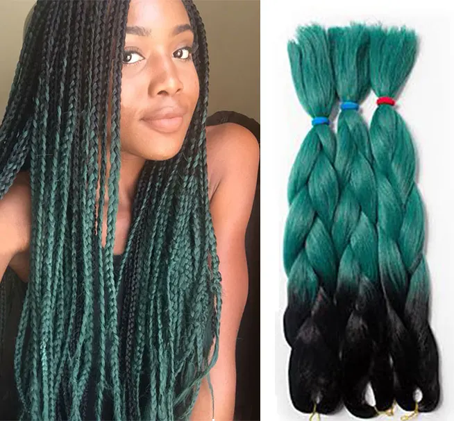 Ombre Jumbo Braid Synthetic Hair For Braiding Hair Extension 613