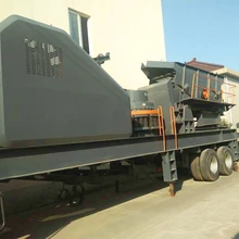 mobile crush machine, 150 tone capcity mobile cursher for granite and basalt stone