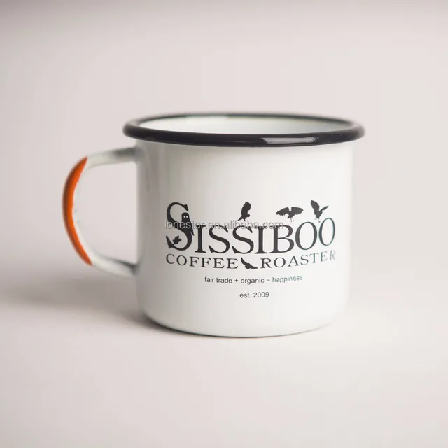 design enamel mug coffee cup/milk/tea enamel mug drink cup for