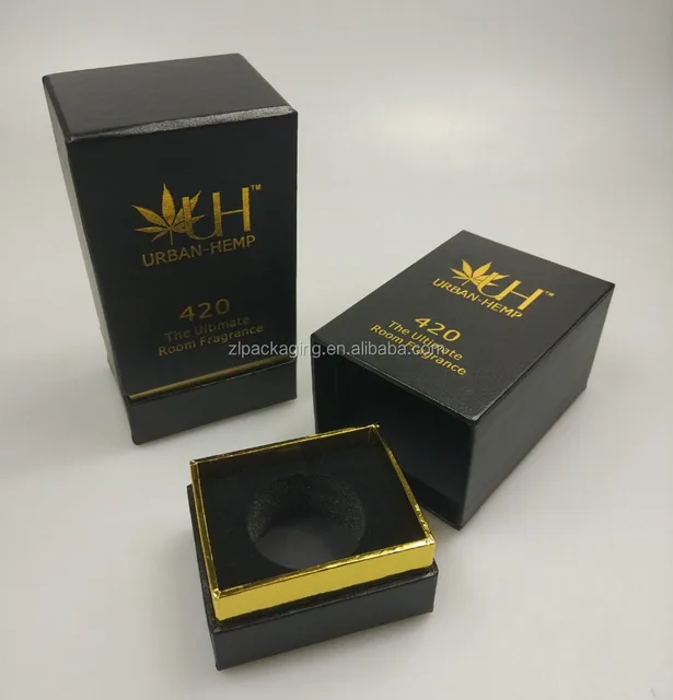 luxury black paper cardboard perfume bottle packaging gift box