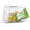 customized empty fruit holder metal mesh portable Fruit basket Supermarket Shopping Basket