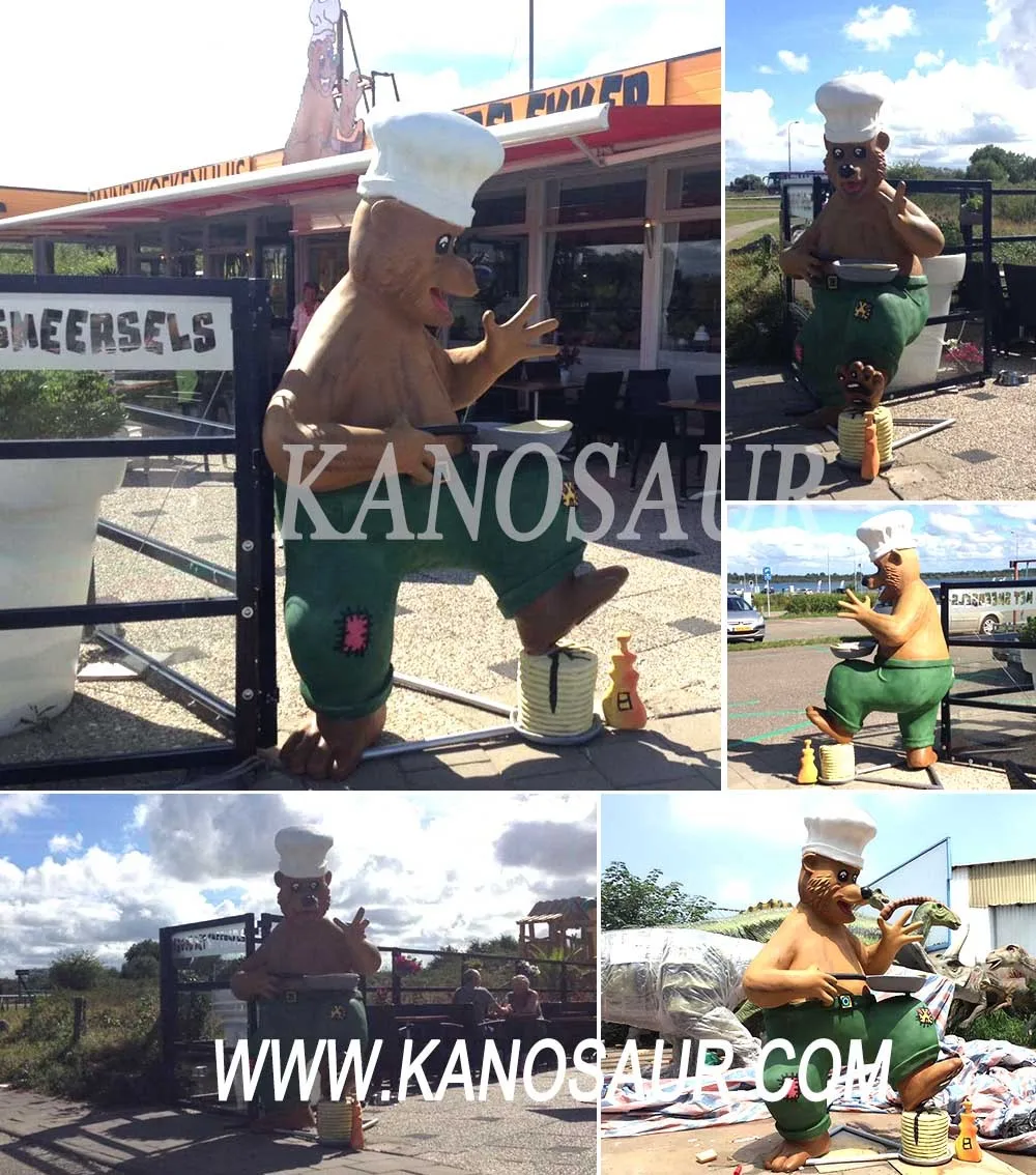 fiberglass bear statue